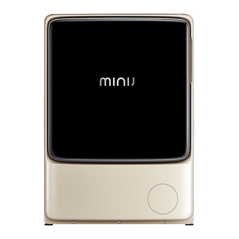 小吉（MINIJ）3kg迷你嬰兒洗衣機(jī)洗烘一體滾筒洗衣機(jī) 自動(dòng)投放 紫外殺菌A200 奶酪白