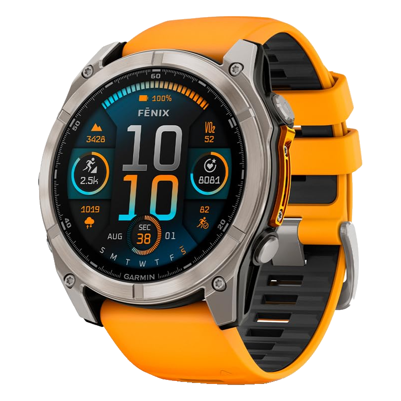 佳明（GARMIN） 佳明 Fenix8 飛耐時8 戶外運動腕表智能手表51mm跑步潛水探險 防水藍牙通話 戶外GPS腕表 旗艦橙