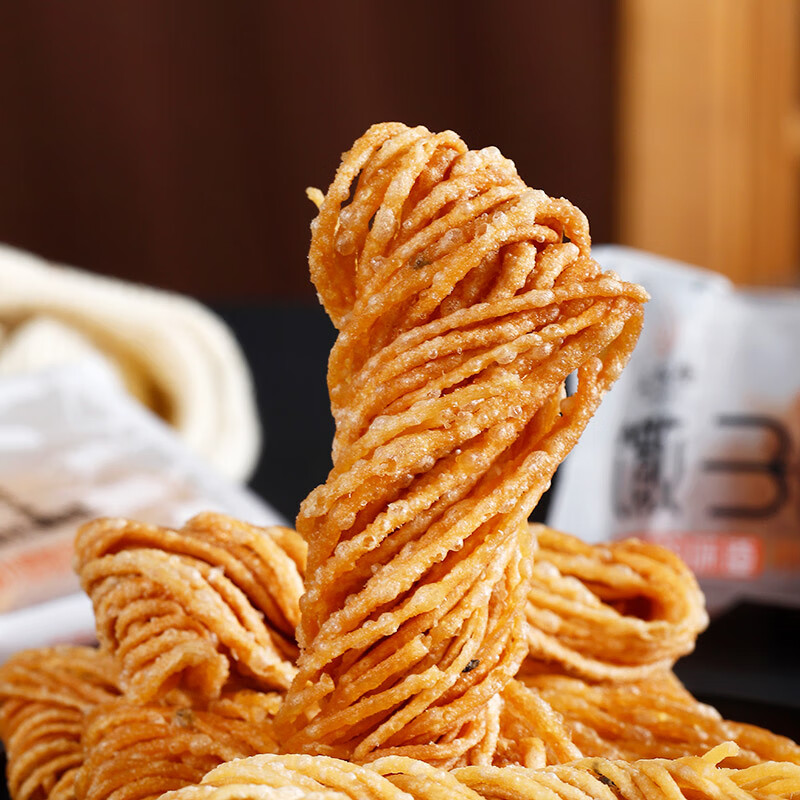 汇尔康金丝馓子芝麻手工茶馓火锅食材传统面点烙馍煎饼果子徐州特产 馓子10袋约150g