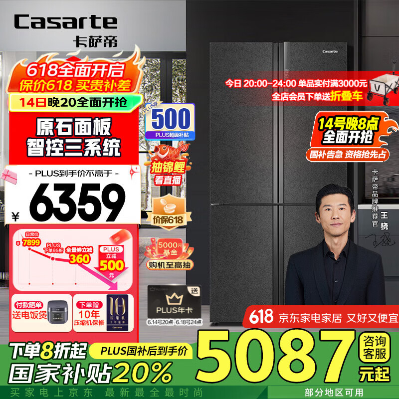 Casarte/������ ���� ʮ��˫���� ԭʯ635�� BCD-635WVPAU1