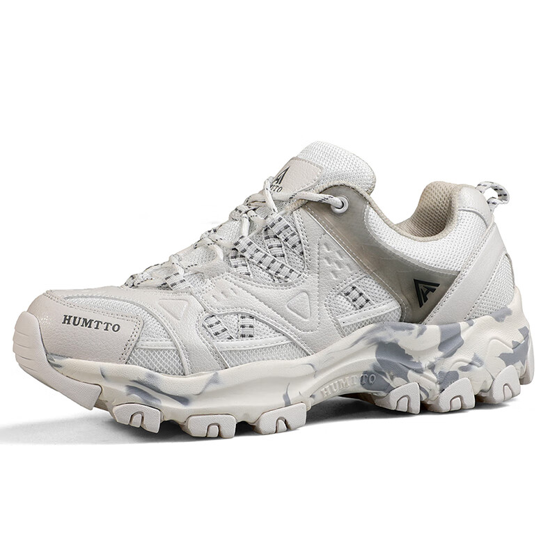 悍途登山鞋女防水防滑户外鞋履轻便运动鞋旅行爬山徒步鞋减震耐磨 白色偏小一码SD 36