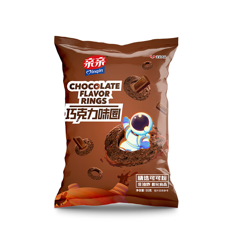 亲亲休闲零食大包装 巧克力圈仅售6.9元