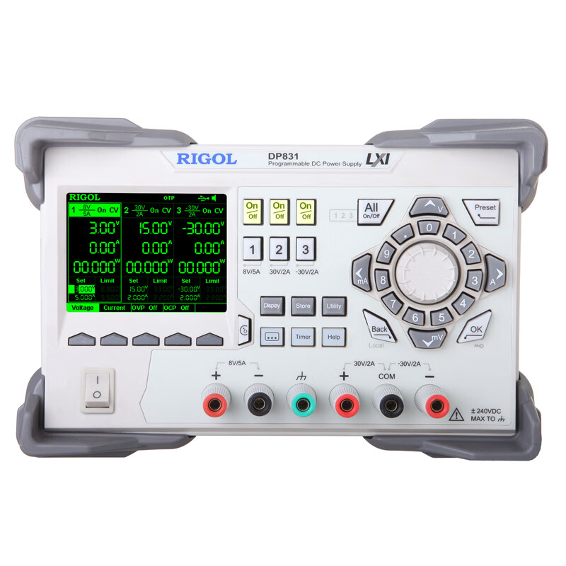 RIGOL普源 DP831 可编程线性直流稳压电源 三通道 160W功率 USB接口