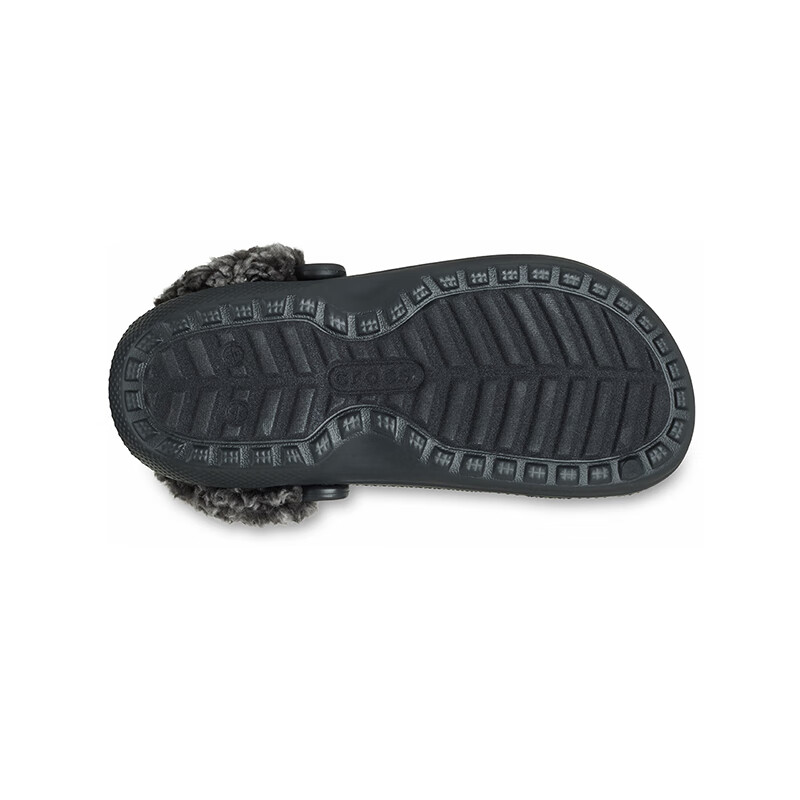 CROCS卡骆驰檀健次同款经典羊茸洞洞鞋秋冬款棉拖保暖舒适|211396 黑色-001 41 /42(260mm)