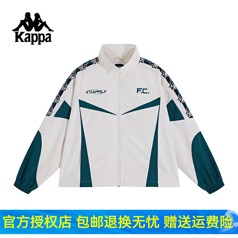 卡帕背靠背女子运动夹克24新款复古防晒开衫球衣上衣外套K0E62JJ02 K0E62JJ02-0114 S