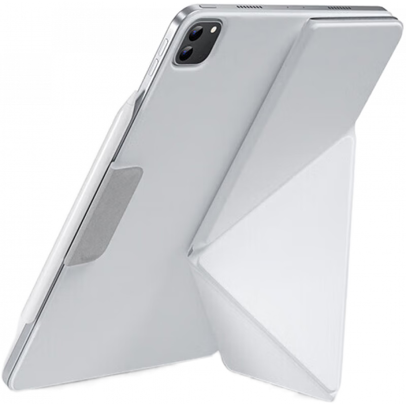 邦克仕（Benks）新款iPadPro保護(hù)套iPadAir6保護(hù)殼mini7磁吸雙面夾適用蘋果平板電腦帶筆槽11寸air54輕薄6防彎七夕 瓷白色 iPad mini7(8.3英寸)