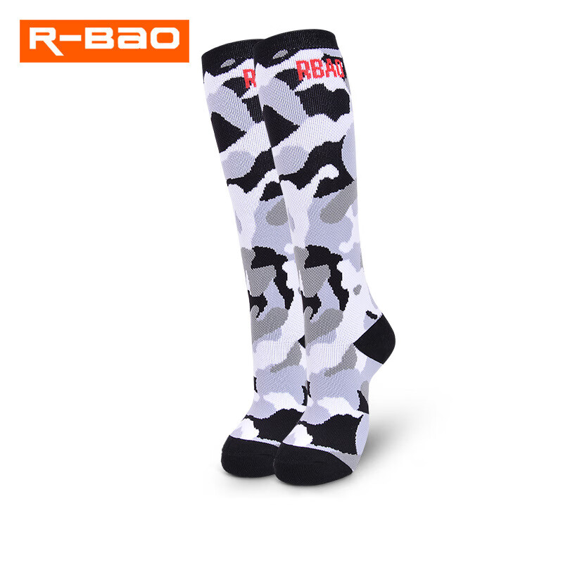 STANCE2024新款長(cháng)筒兒童輪滑襪滑雪襪加厚全毛圈襪子5-10歲雪地襪 灰色 M(32-34_7-10歲)