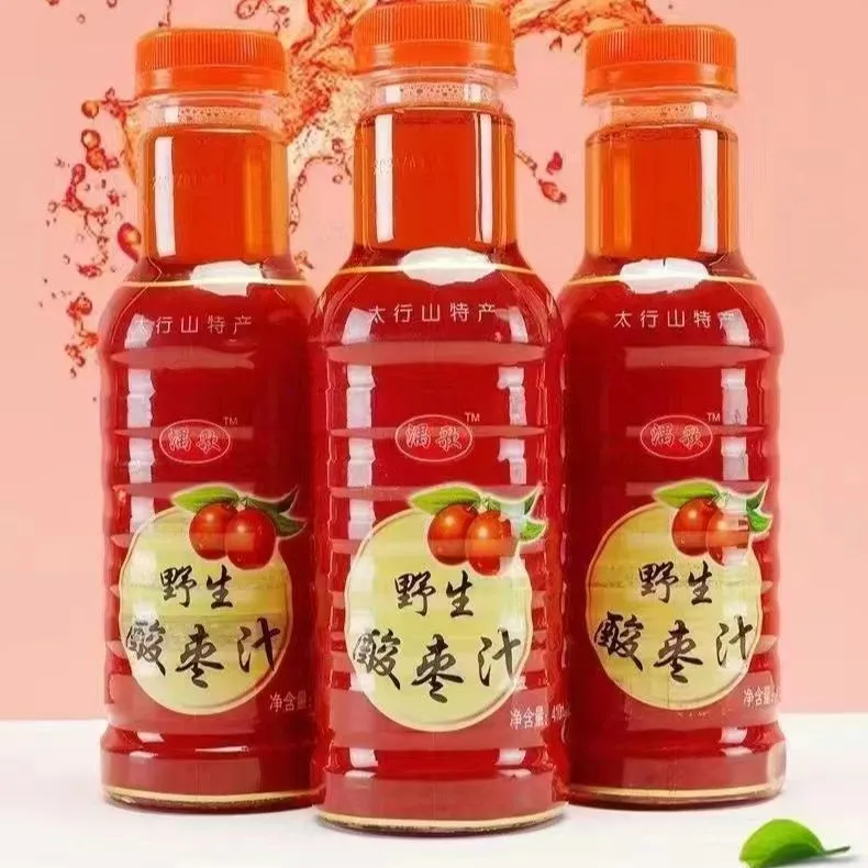 美意颂邢台特产野生酸枣汁美410ml酸甜可口果味饮料酸酸甜甜植物6瓶12瓶 410ml*6瓶