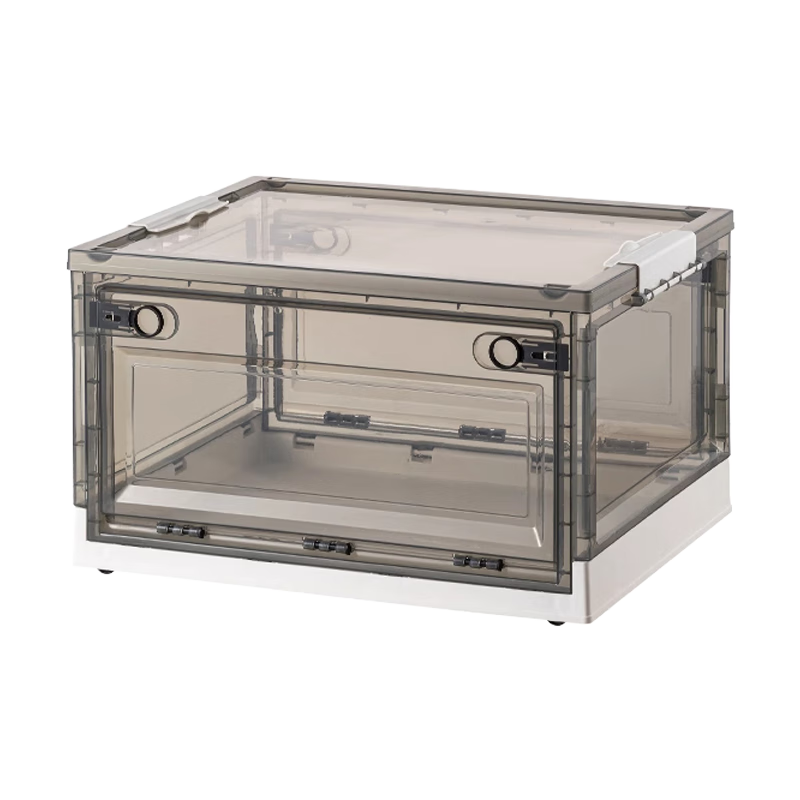 四万公里收纳箱书箱学生教室装书整理箱子透明书本收纳盒书籍可折叠储物箱