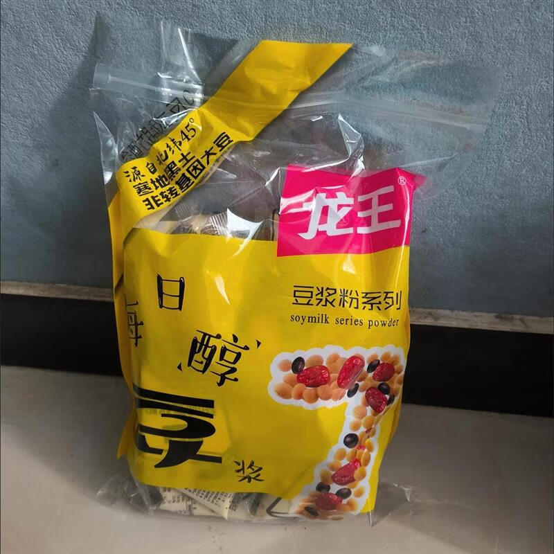 龍王豆?jié){粉袋裝沖飲原味甜味黃豆打豆?jié){早餐豆?jié){粉 龍王豆?jié){_(原味)420g精品裝+30g