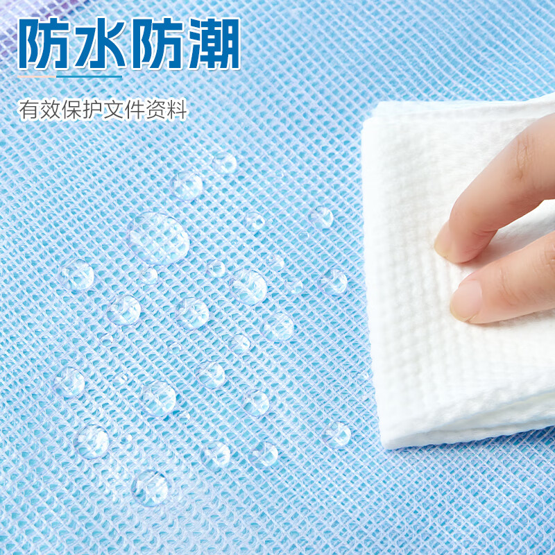 Kingdee文件袋a4网格拉链袋特厚防水大容量资料袋小学生科目分类补习袋试卷收纳考试文具袋开学必备 【升级加厚5个装】马卡龙色系-标签款
