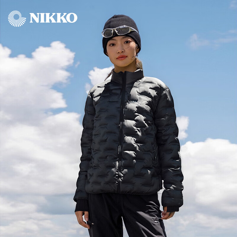 日高新品秋冬季棉服外套男款休闲棉衣防风防水运动棉衣防跑棉 黑色 (男女同款) XL