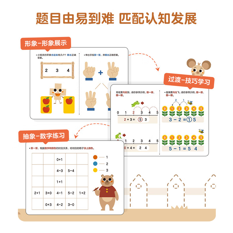 【学而思】10分钟七大能力全脑开发练习册学而思七大能力10分钟全脑开发练习册 儿童思维逻辑训练书幼儿园数学思维启蒙教材书小中大班幼小衔接必备书 全脑开发练习册 3本全套 10分钟七大能力