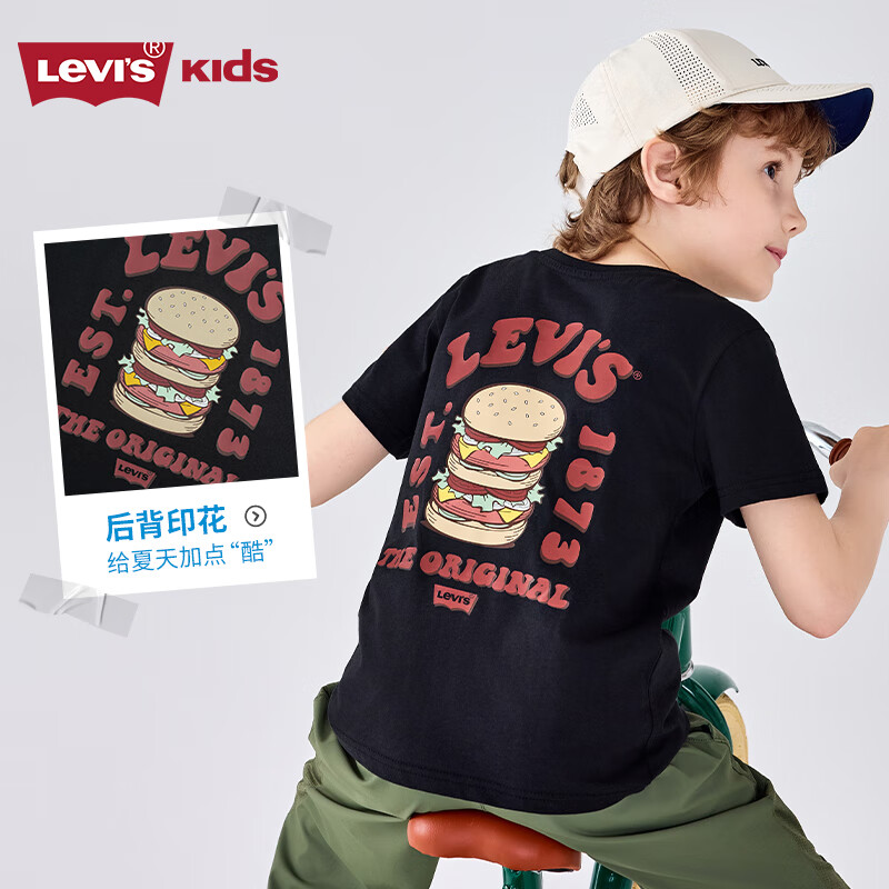 Levi's������ͼ������ά˹��ͯ��Ůͯ����T���ļ�͸���˶�ͯװ ������ ���°��� ����桿 110 /56 ����������104-110cm�� 65Ԫ