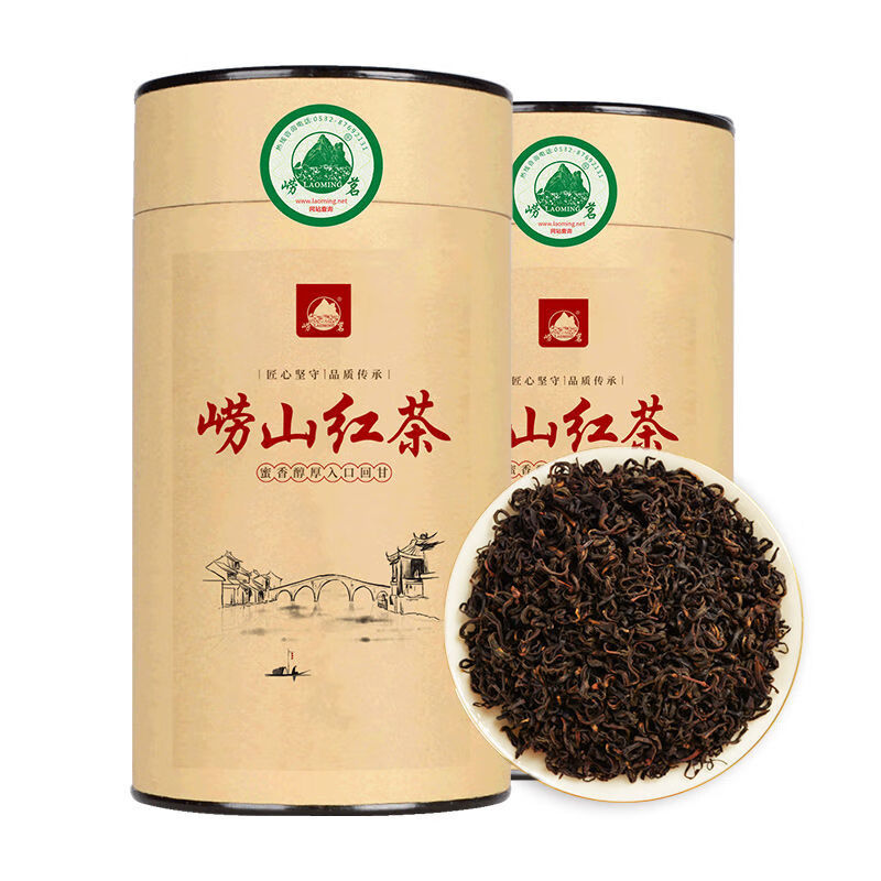 嶗茗（laoming）嶗茗嶗山紅茶新茶400罐山東青島特產(chǎn)蜜香正宗嶗山茶濃香罐 山茶濃香罐