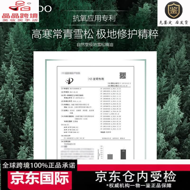 自然堂(CHANDO)雪松精油御龄护肤品套装提拉紧致淡化细纹化妆品送妈妈 两件套水200ml+乳120ml(裸瓶)