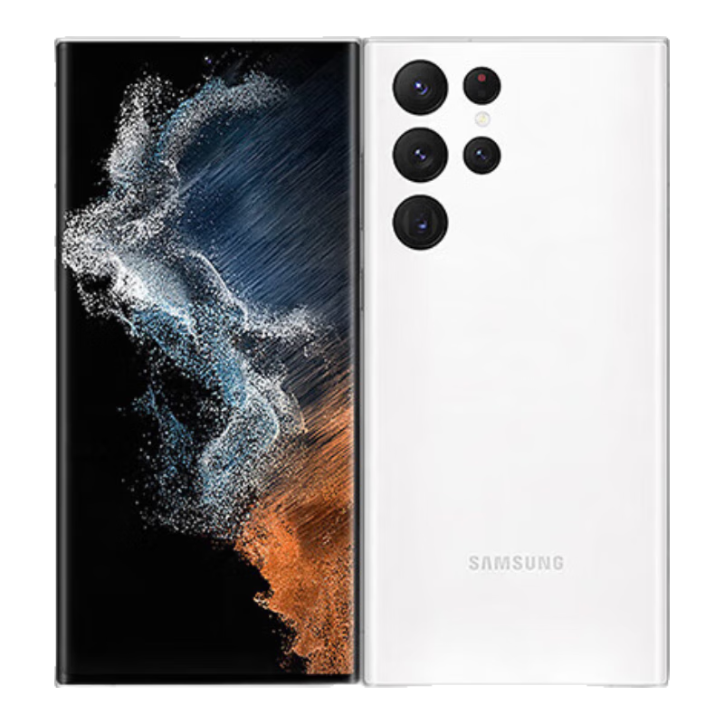 三星（SAMSUNG） Galaxy S22Ultras S22系列旗舰机型库存手机超视觉夜拍照1亿像素 S22 Ultra 白色 256G双卡（国版）