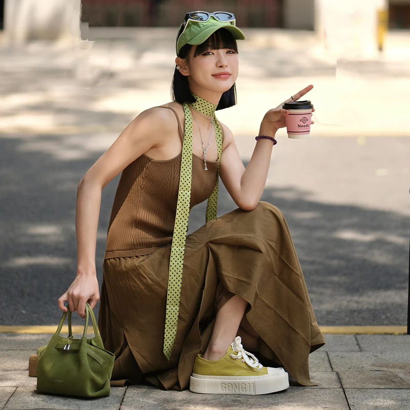 共迹gongji梓瑜同款厚底帆布鞋板鞋2025新款男潮鞋休闲鞋子女情侣鞋 甜茶绿/偏大一码 40 W(253mm)