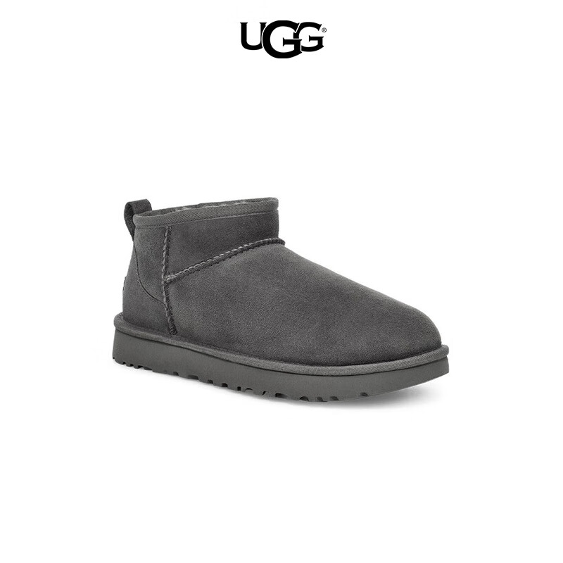 UGG女鞋秋冬女靴经典休闲保暖短筒雪地靴1116109  GREY丨灰色 39