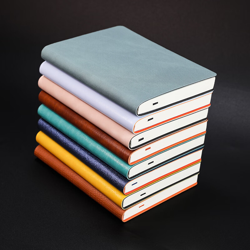 记忆印象软面抄口袋横线笔记本子 便携横线日记本 随身横线记录本 logo定制 企业定制服务 口袋横线本-纹理棕（100mm*140mm）