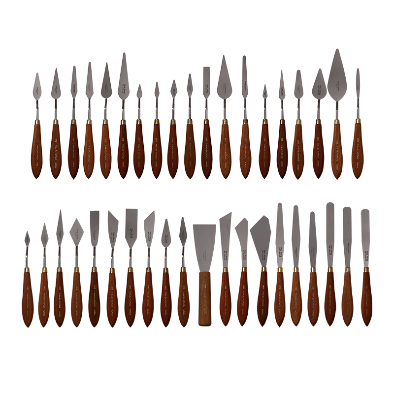 单把不锈钢 刮刀调色刀 油画铲刀 油画颜料刮刀33个型号规格可选 单支