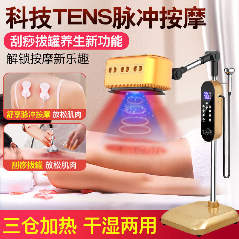 艾灸仪器家用艾灸熏蒸仪美容院专用一体机多功能随身艾灸灯加艾绒 安心购:下单满300咨询送艾 顶配[加强版干湿三仓十二