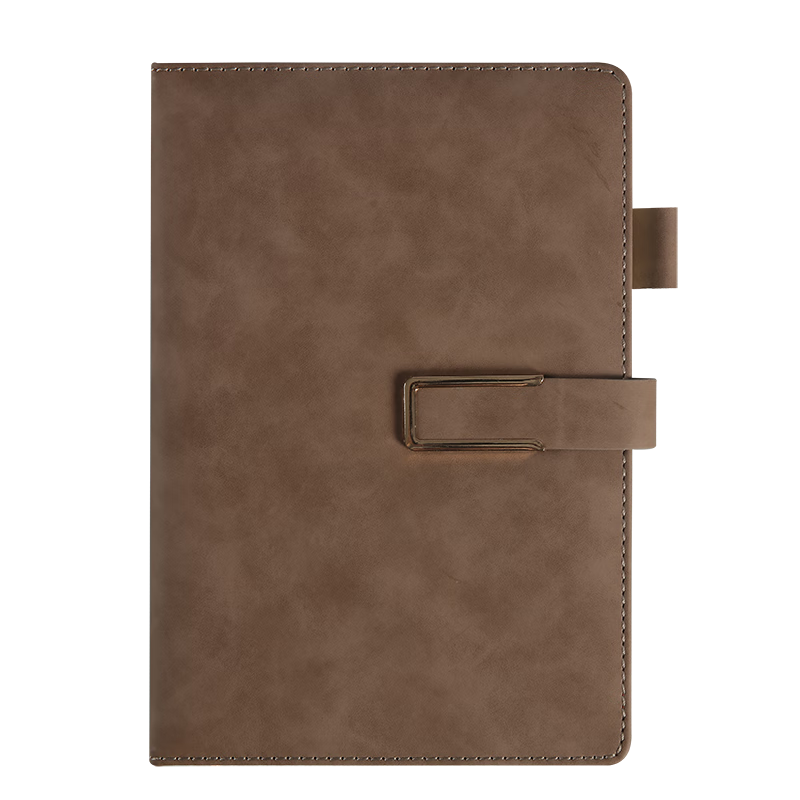 京东京造25K/128张单本羊巴皮肤感皮面本笔记本记事本子 加厚皮面 办公用品会议纪要 棕色