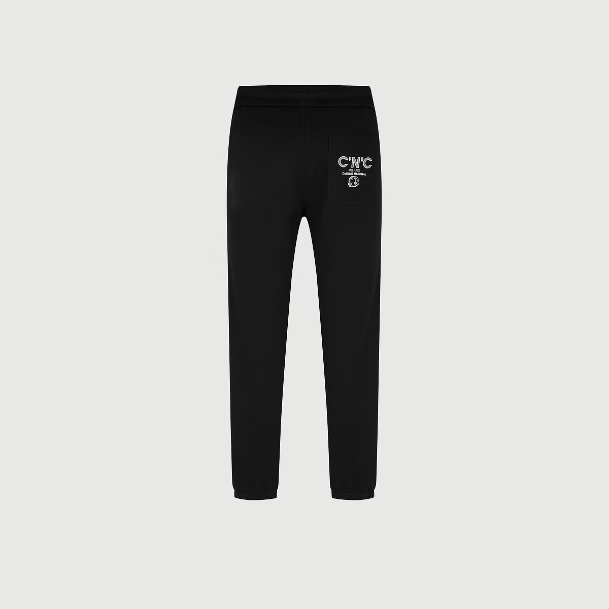 C'N'C【奢侈品衣服】CNC25新款磨毛束脚休闲裤男刺绣logo束脚长裤 黑色 36 (180/92A)