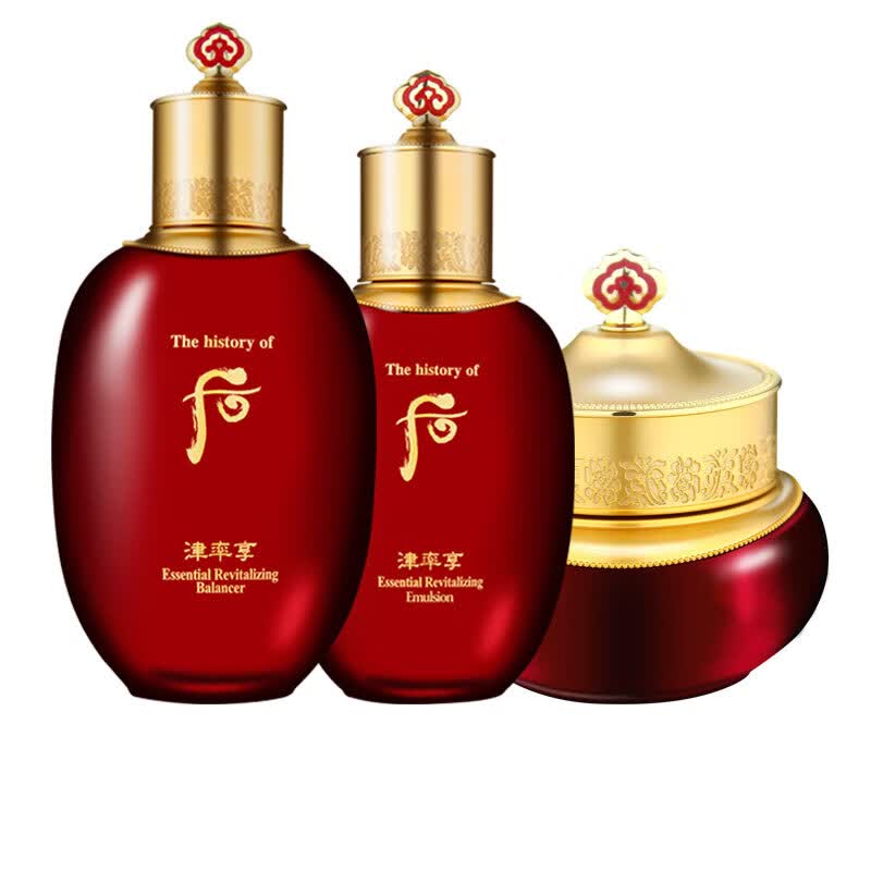 后(the history of whoo)套装津率享水乳霜单品组合 保湿滋养紧致女士