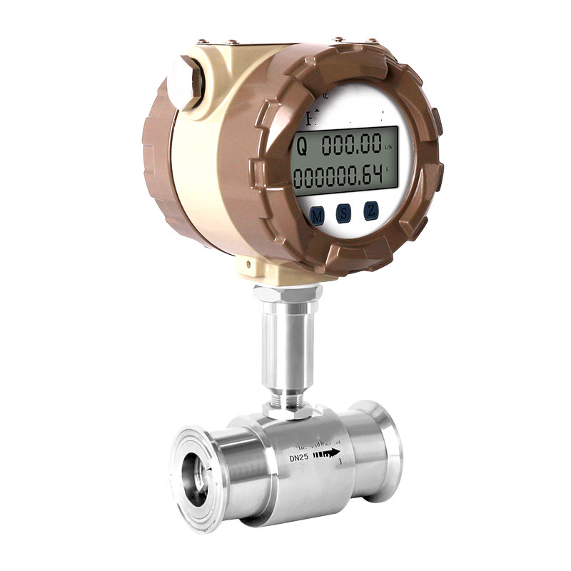 千惠侬液体涡轮流量计水传感器柴油类甲醇电子数显计量表不锈钢 dn4