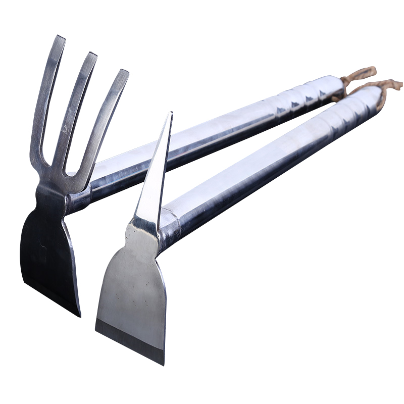 锄头除草耙子农具种菜种地钓鱼小锄头花锄农用园艺工具 两头忙jy0038