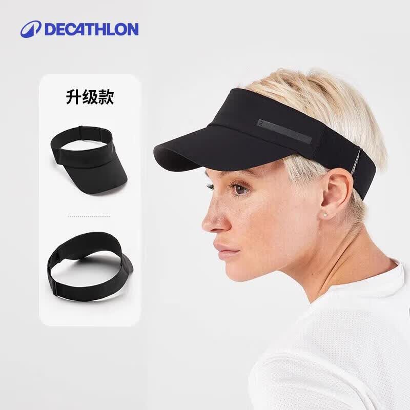 迪卡侬防晒帽空顶帽户外运动跑步骑行健身遮阳女太阳帽-4997216