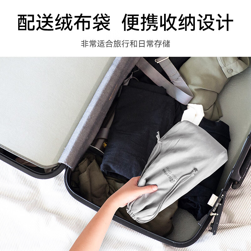 RIZZDEEK【魅丽无限】高速护发吹风机家用静音负离子大功率不伤发电风筒男女学生伴手礼生日礼物旗舰款黑色 曜石黑 +磁吸风嘴+便携绒布袋