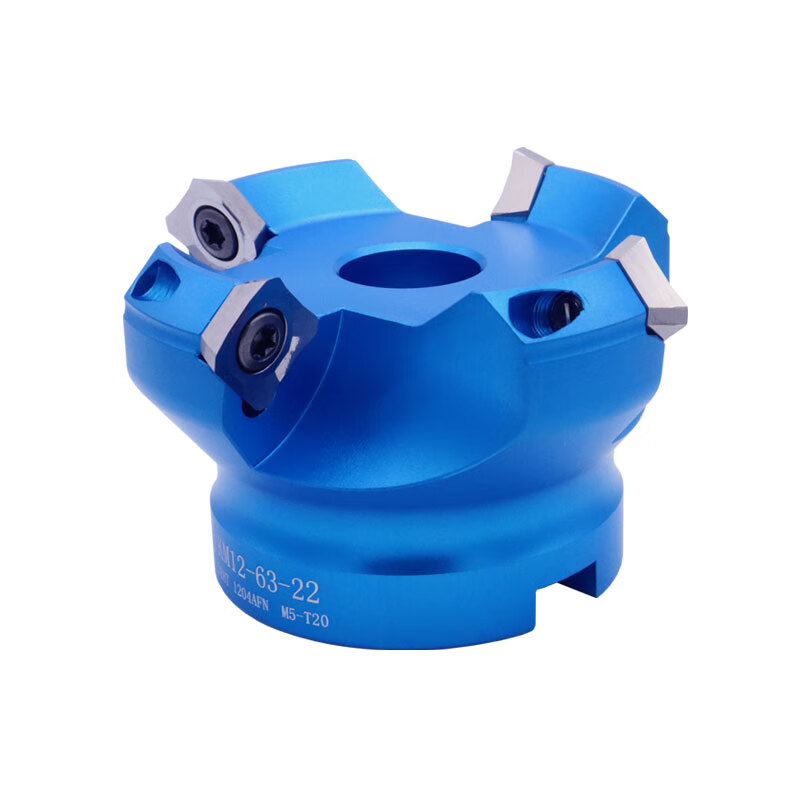 cnc数控平面铣刀盘 直径:50 63 80 100 125m km12-50-22-4t(蓝色)