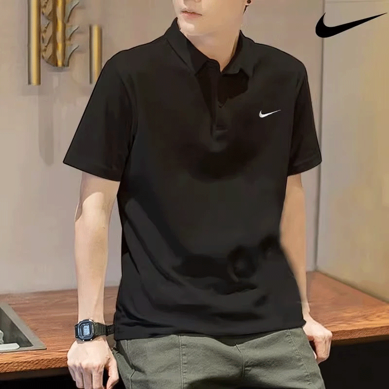 耐克（NIKE）T恤男装 夏季新款运动服透气宽松亲肤跑步休闲网球polo衫翻领短袖 DH0858-010 Dri-FIT技术导湿速干 2XL