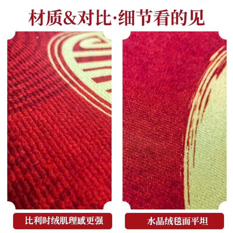 季象圈绒入户门地垫轻奢高级感进户门口防滑垫客厅卧室门家用脚垫子 QR-Y福满门-1001 60x90cm