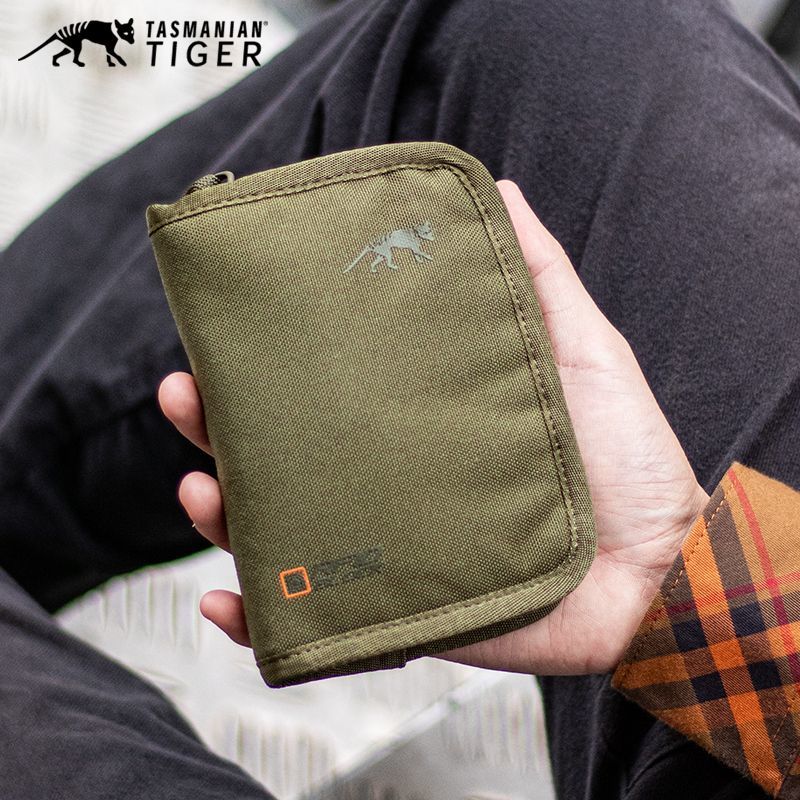 Tasmanian Tiger德国TT塔虎RFID钱包证件包收纳包旅行防盗便携多功能大容量附件包 橄榄绿
