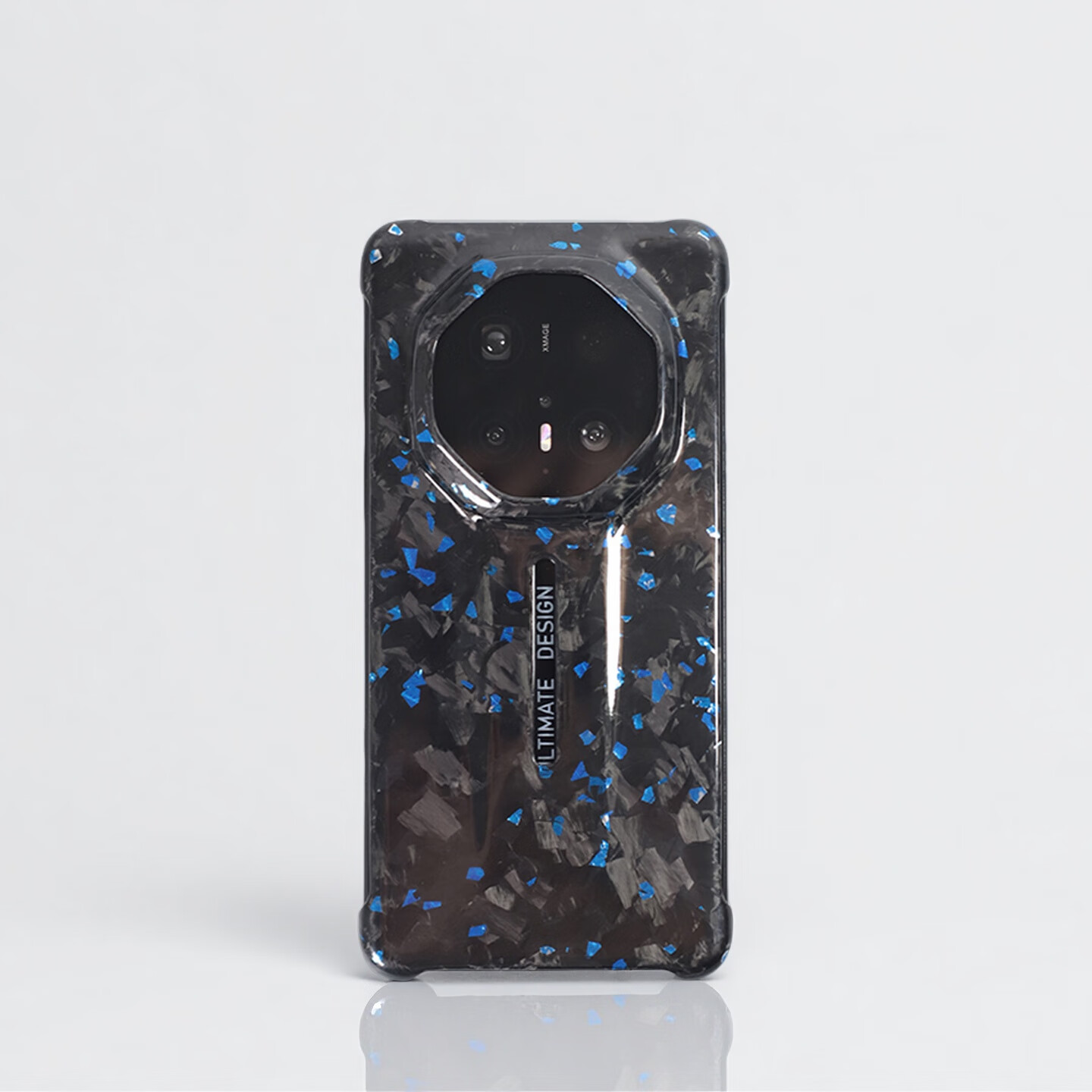 唛呐适用于华为HUAWEI Mate70RS非凡大师真碳纤维锻造纹手机壳商务轻薄高级感70RS保护壳防摔耐磨硬壳 【锻造纹 红箔】 华为Mate70RS 非凡大师