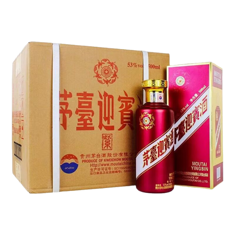 MOUTAI/ę́ ��ӭ���� 53�� ������ 500ml 6ƿ 829Ԫ
