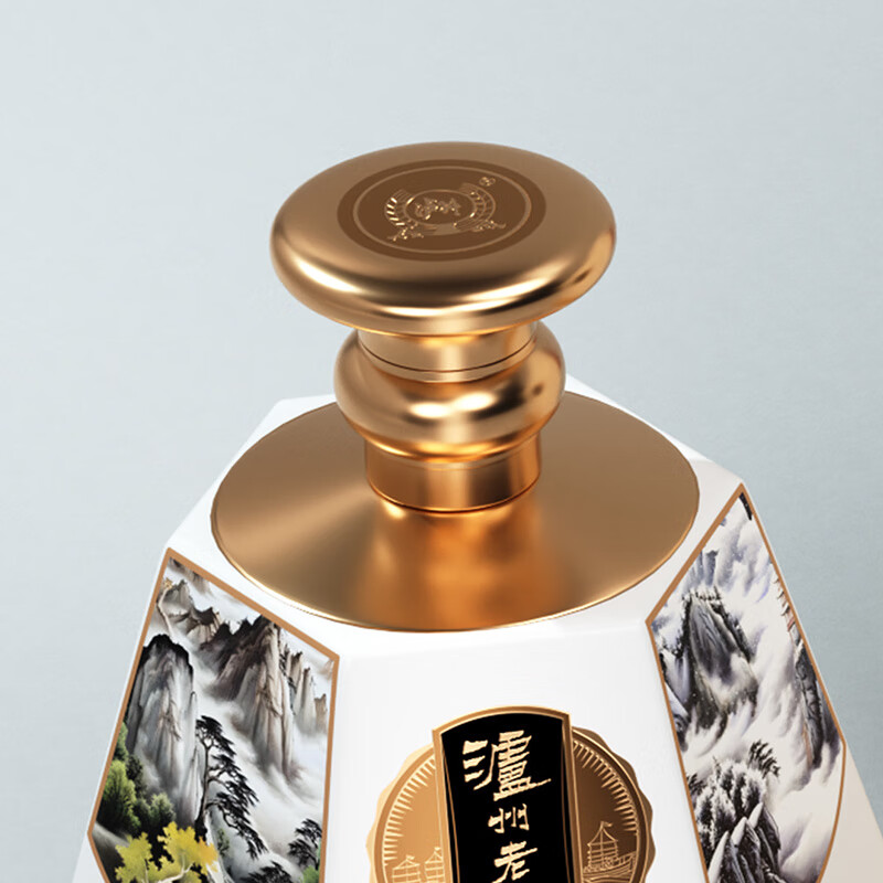 瀘州老窖定制酒五岳图大坛浓香型白酒52度固态法纯粮高度白酒 礼盒商务礼品收藏 52度 1680mL 1瓶 五岳图大坛白酒