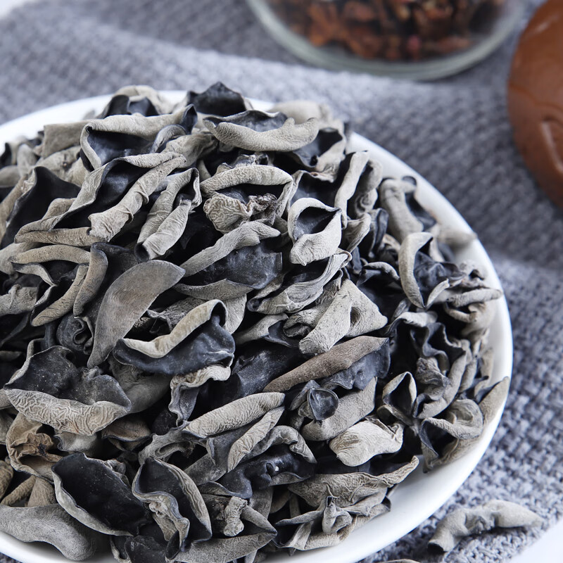 黑森 森林食品東北秋木耳干貨黑龍江特產(chǎn)小碗耳無(wú)根肉厚500g200g 秋木耳200g