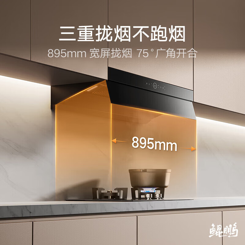 云米(VIOMI)鲲鹏抽油烟机家用厨房顶侧双吸26大吸力0缝真平嵌静音一级能效变频AI自清洁以旧换新家电烟灶联动 鲲鹏烟机+5.2KW液化气灶
