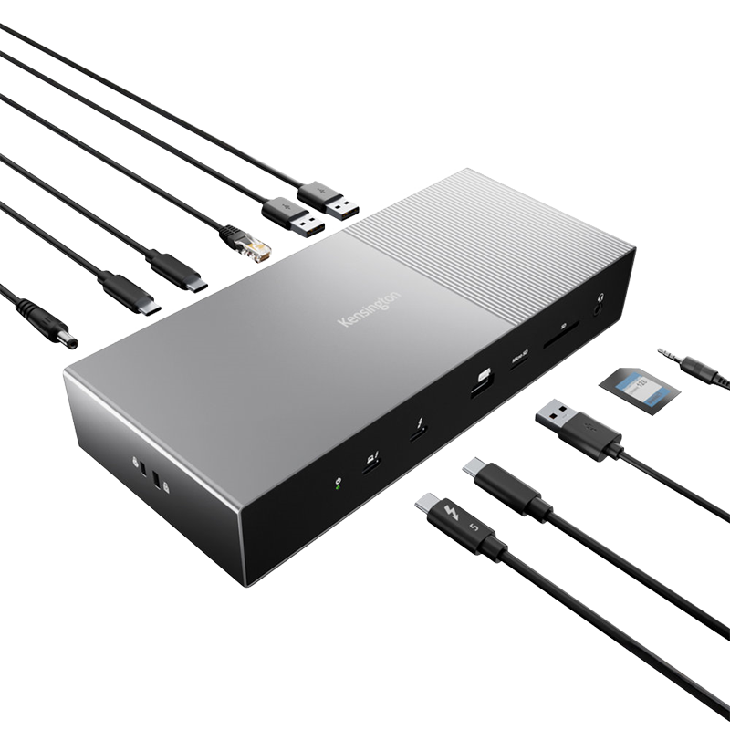 ����ͨ��Kensington���׵�5��չ�� ����5��չ�� �������� 140w����8K ��Ѫ�׵�5������SD5000T5 ����M4Pro/Max macmini