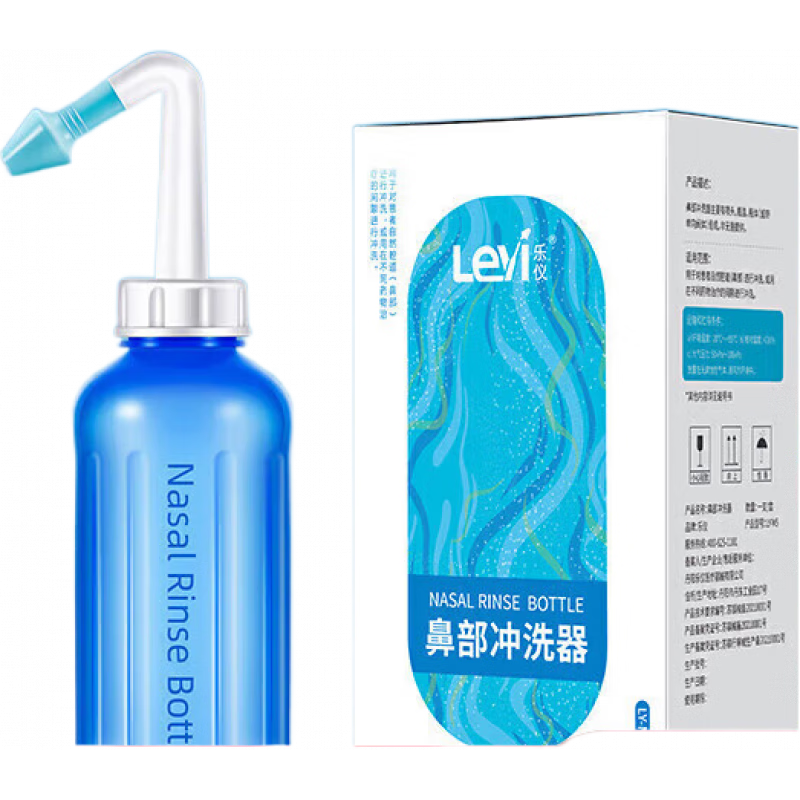 樂儀洗鼻鹽 洗鼻器家用鼻腔沖洗成人兒童清洗器瑜伽洗鼻壺 500ml洗鼻器單品(不含洗鼻鹽和溫