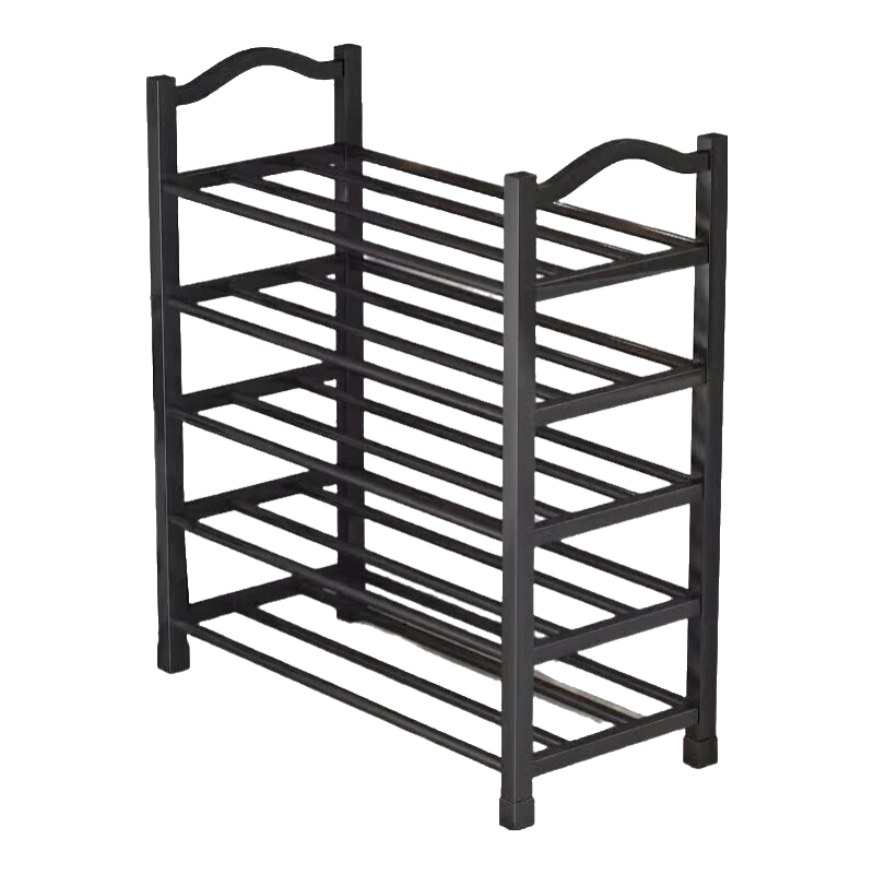 鞋架子家用门口多层出租房用入户门宿舍塑料室内好看鞋柜结实收纳 4层升级-加宽60CM