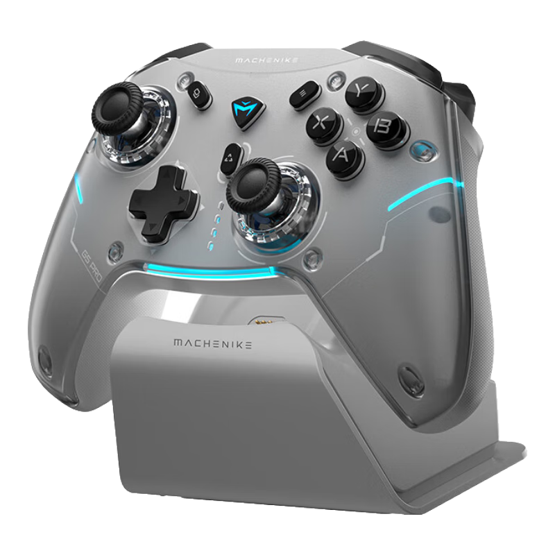 机械师G5Pro Max 高刷无线蓝牙游戏手柄三模式有线电脑PC手机NS steam switch类xbox 畅玩黑神话悟空手柄 【热销爆品】G5ProMax畅玩版 灰(底座套装)