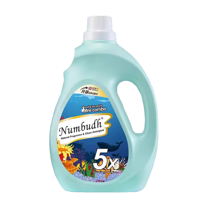 南堡除菌香水洗衣液2kg*4持久留香深層潔凈護衣柔順洗衣凝露機洗 【自然花香】2kg*4瓶