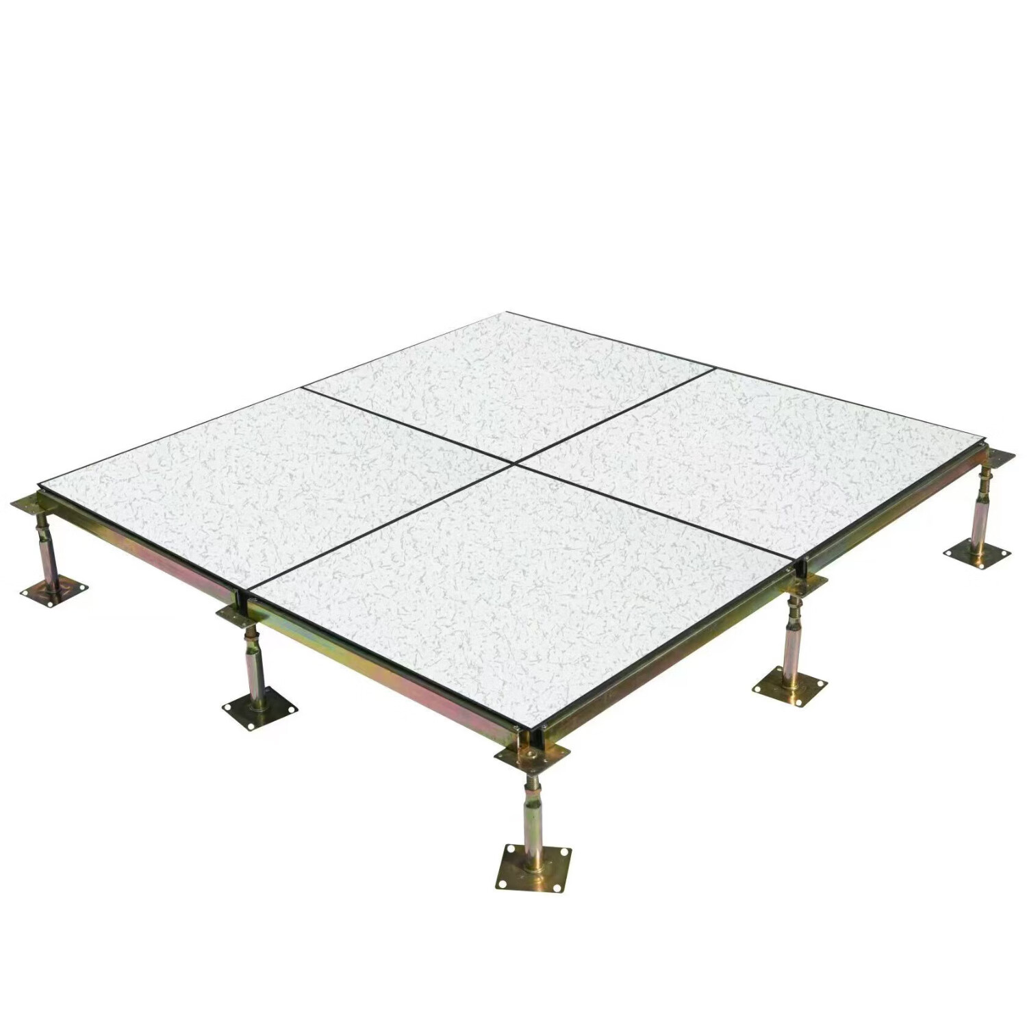 华控全钢陶瓷防静电地板600*600*40弱电机房学校高架空活动抗静电地板