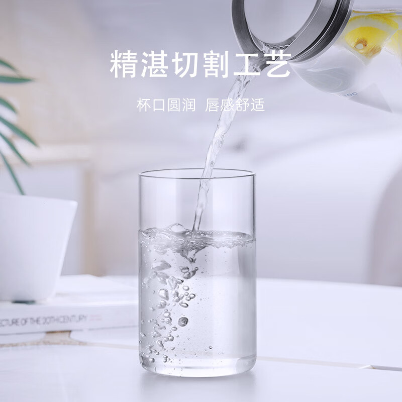 尚明高硼硅玻璃水杯茶杯玻璃杯客人杯客人杯喝水杯茶水杯凉水杯
