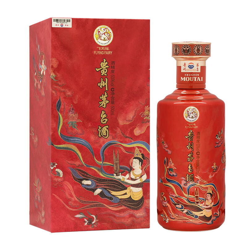 茅台飞天贵州茅台笙乐 53度500ml 酱香型白酒 53度 500mL 1瓶 单瓶装